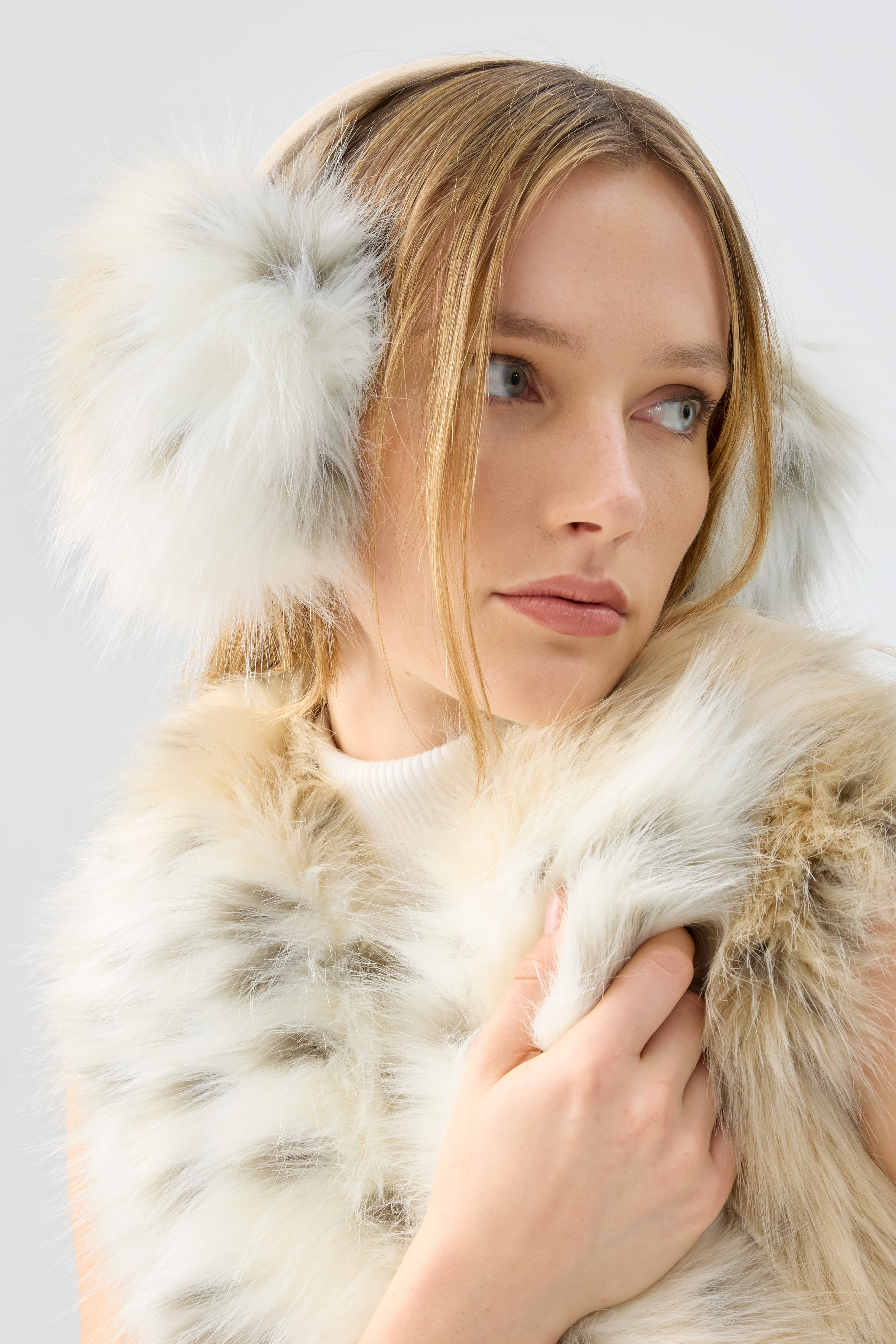 UNREAL FUR All Ears Earmuffs - Snow Leopard - Magpie Style