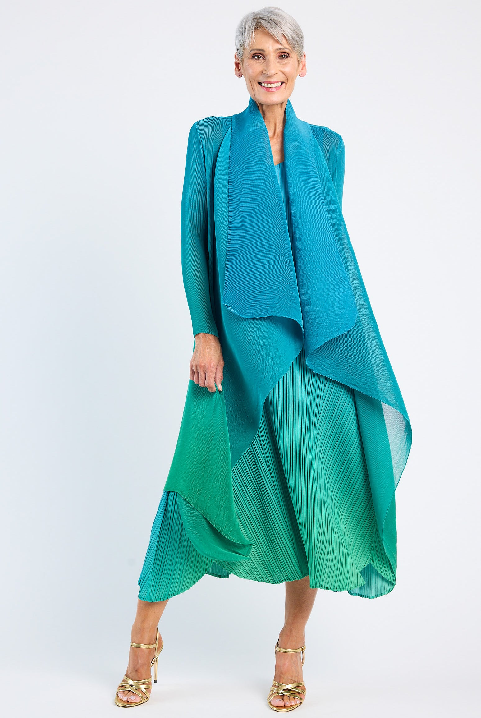 ALQUEMA - Long Estrella Dress Biscay to Fern - Magpie Style