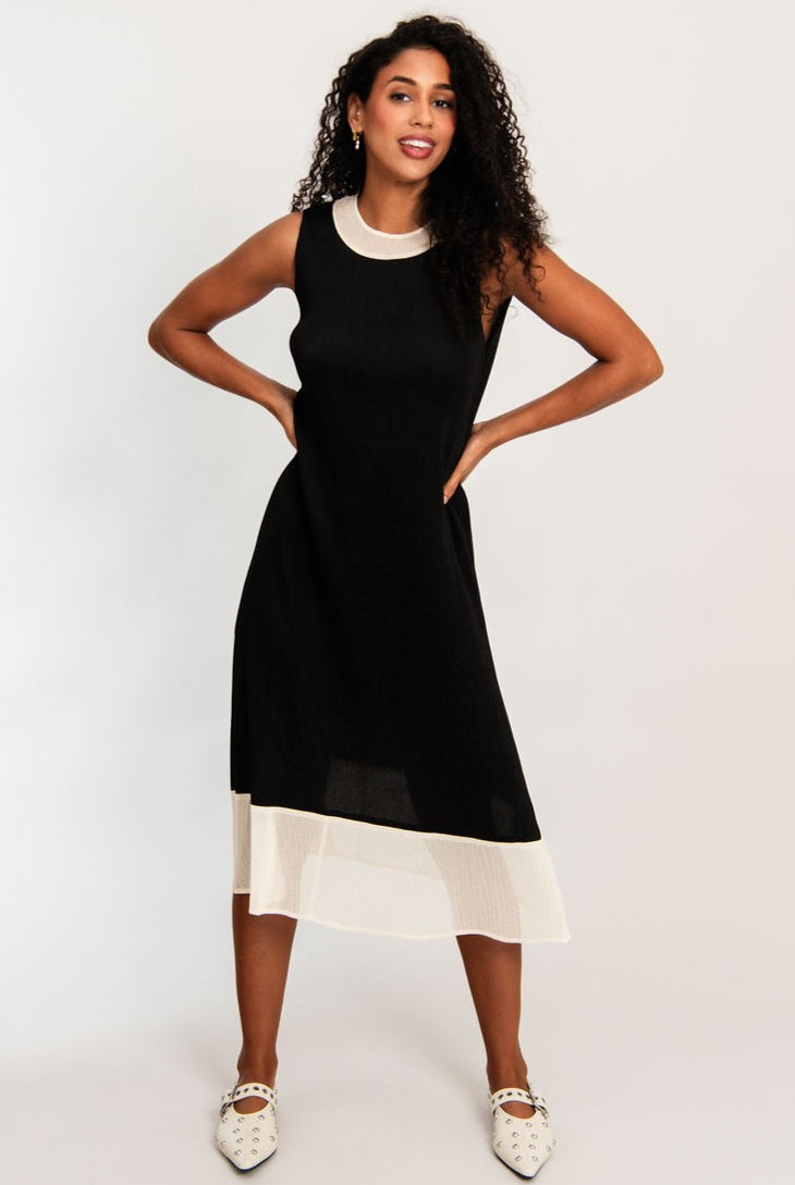 ALQUEMA - Kambe Dress - Black Cream - Magpie Style