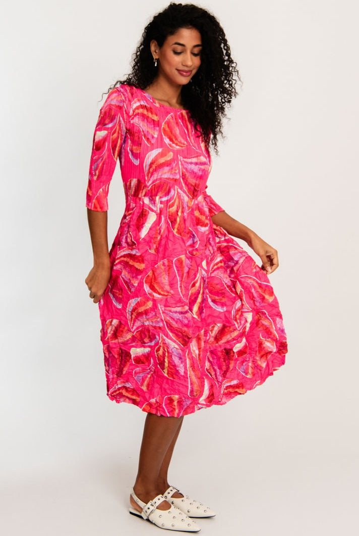 ALQUEMA - 3/4 Smash Pocket Dress - Coral Paradise - Magpie Style