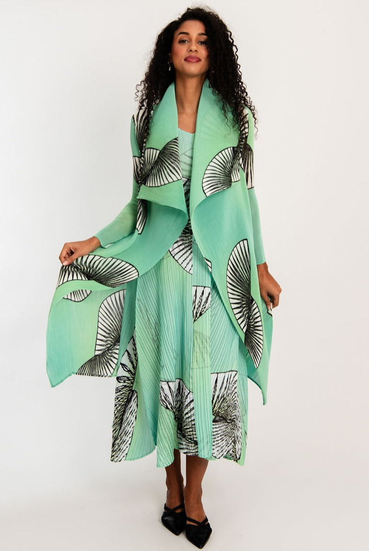 ALQUEMA - Long Estrella Dress - Lime Fan Dance - Magpie Style