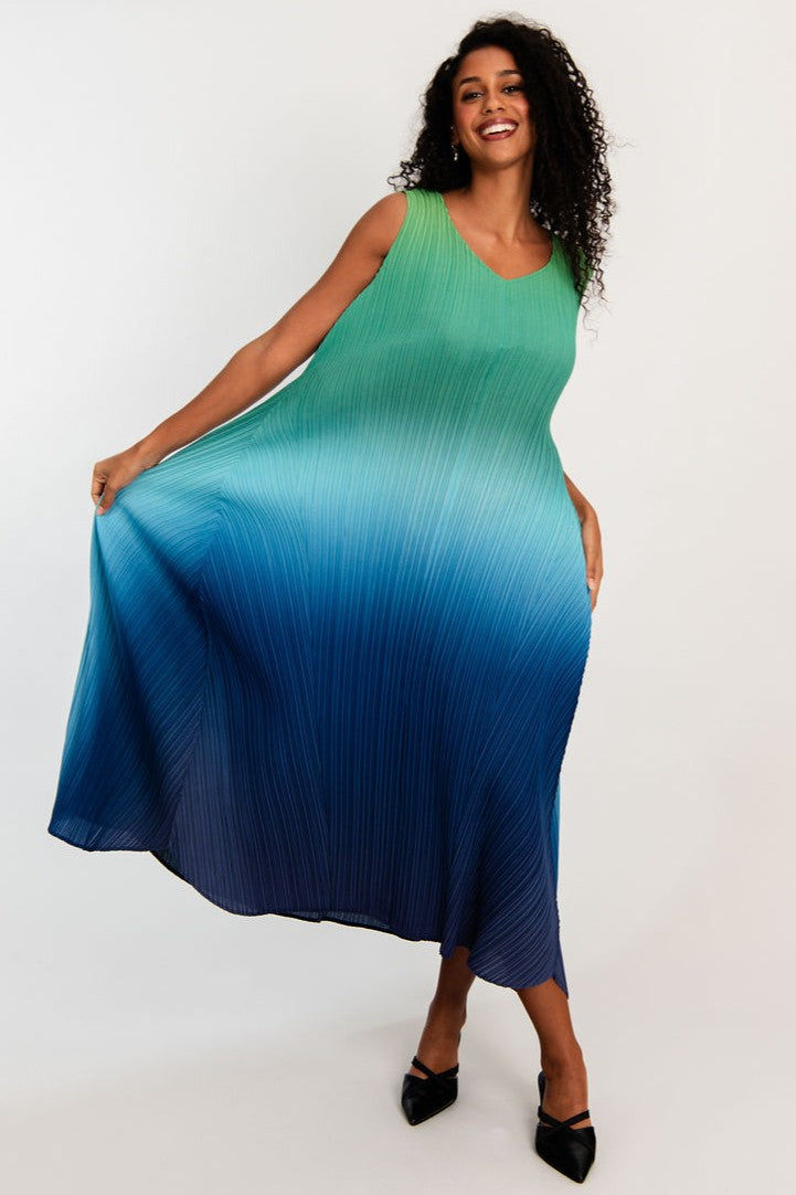 ALQUEMA - Long Estrella Dress - Rainforest - Magpie Style