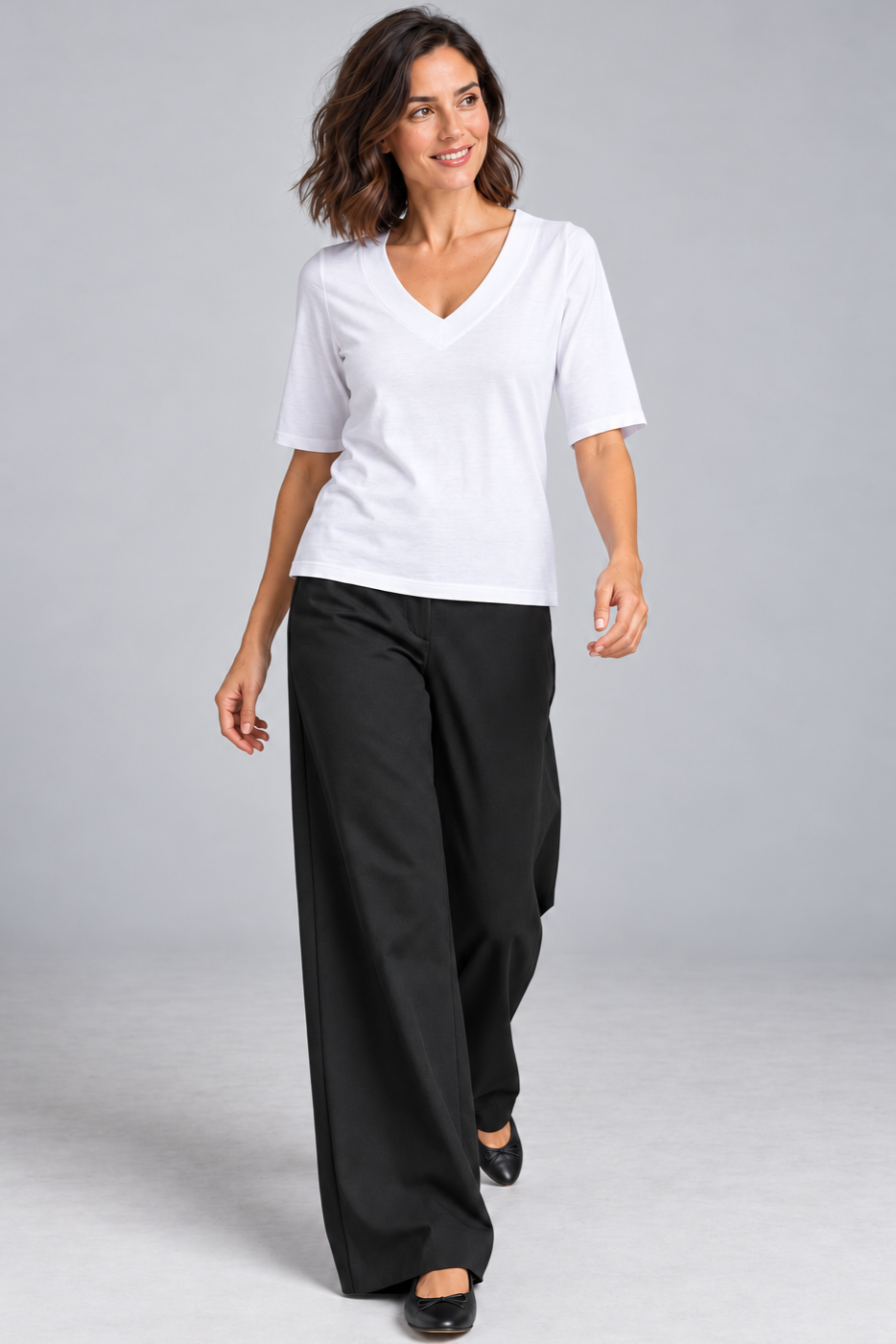Sailor Stretch Pant - Black Cotton Drill - Paula Ryan