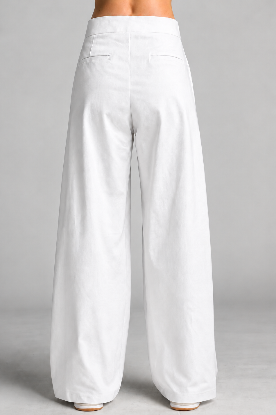 PAULA RYAN Drill Sailor Pant - White - Magpie Style