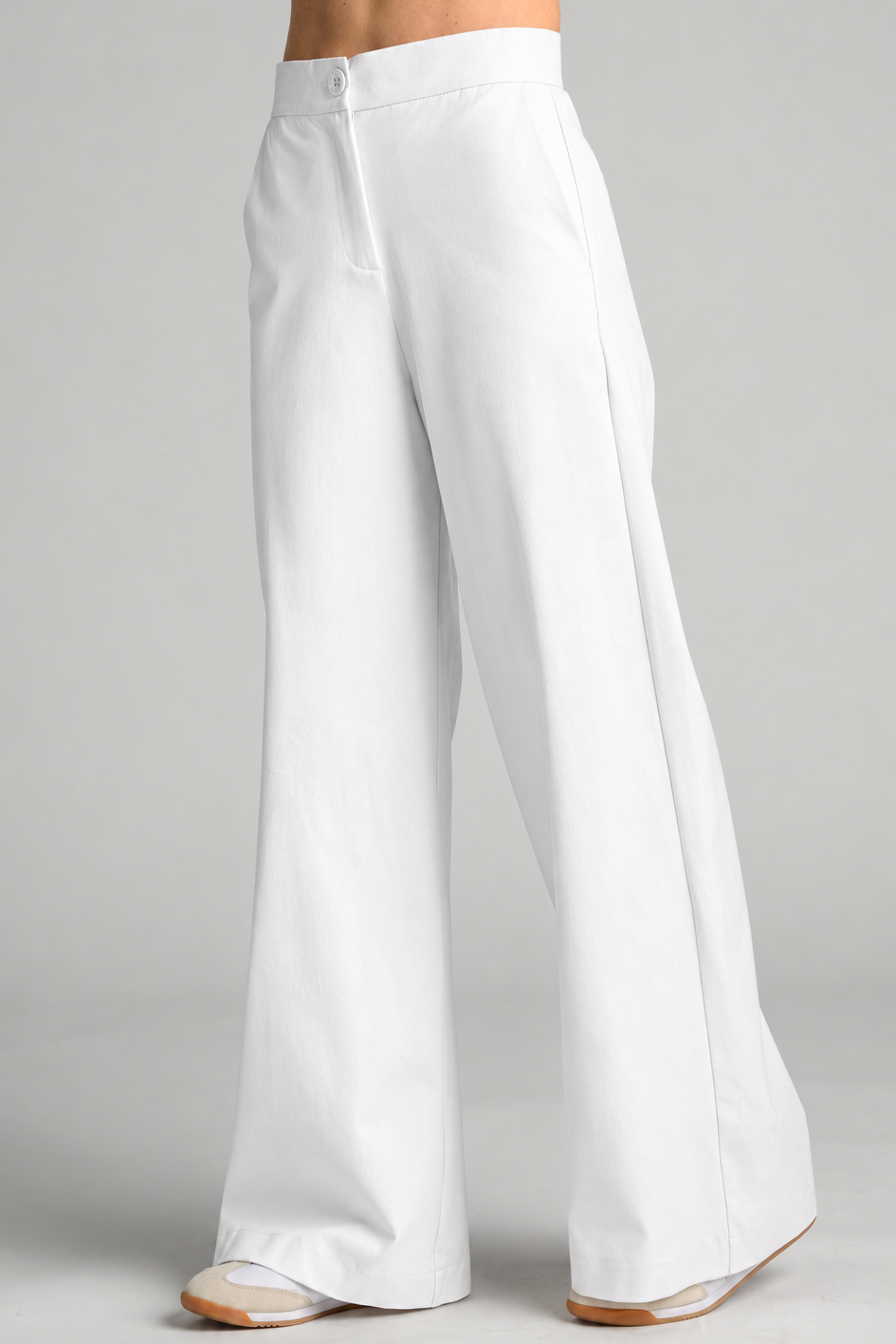 PAULA RYAN Drill Sailor Pant - White - Magpie Style