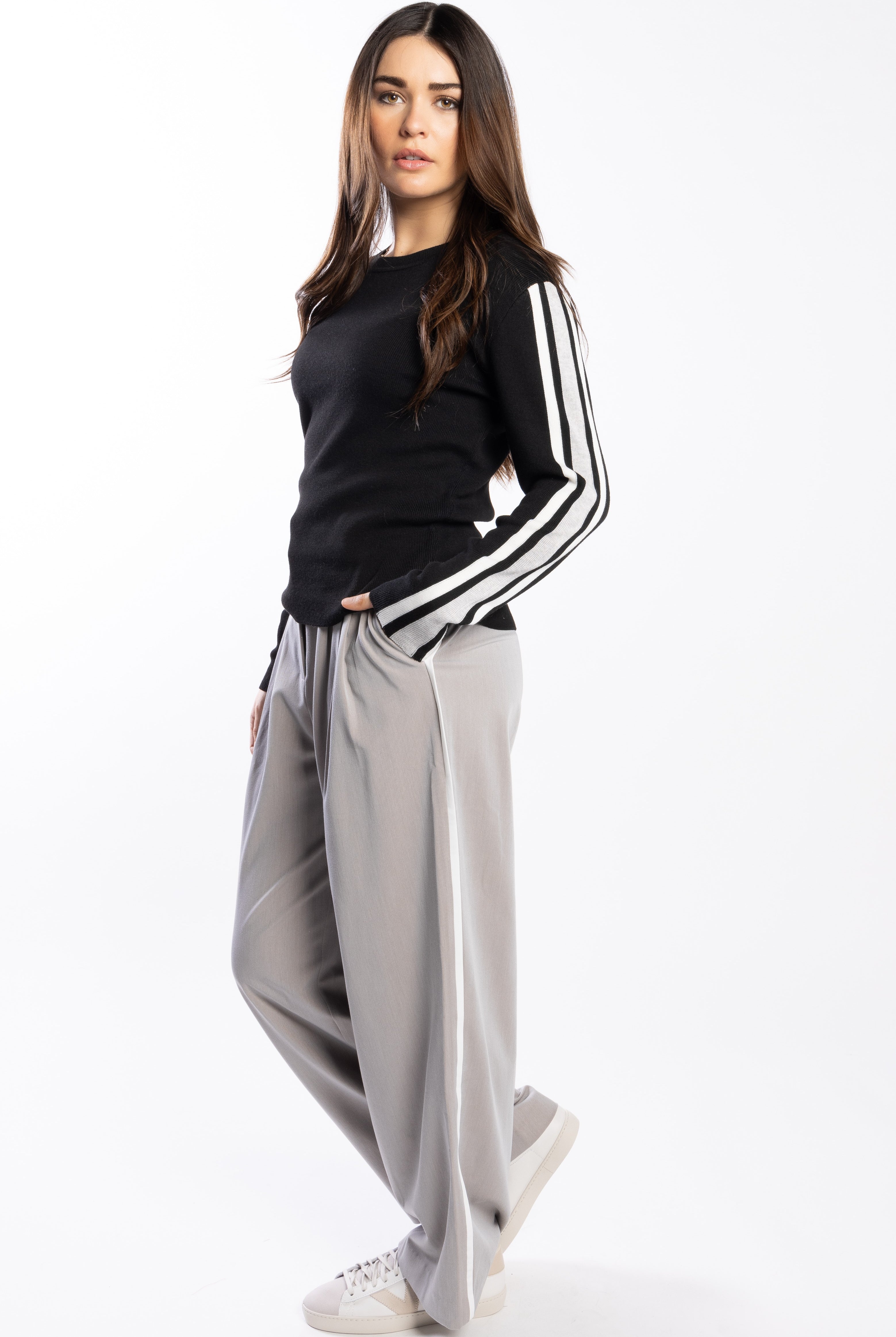 DRAMA THE LABEL Beau Pant - Putty/Ivory - Magpie Style