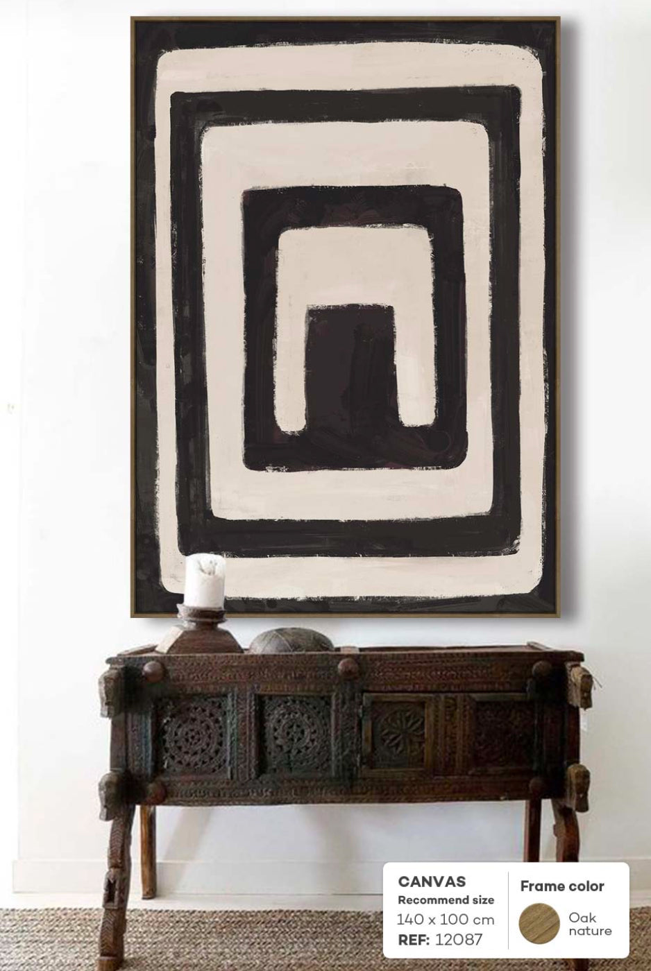 Billie Graphic Black and Sand Print - Magpie Style