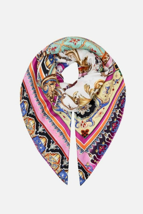 CAMILLA - Large square Scarf Friends With Frescos - Magpie Style