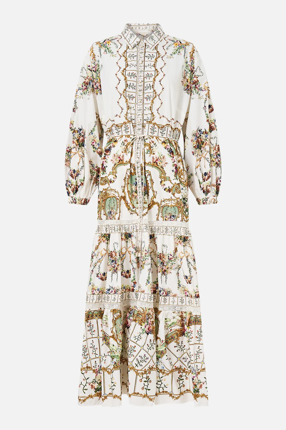 CAMILLA Tiered Long Shirt Dress - Dressing Room Drama - Magpie Style