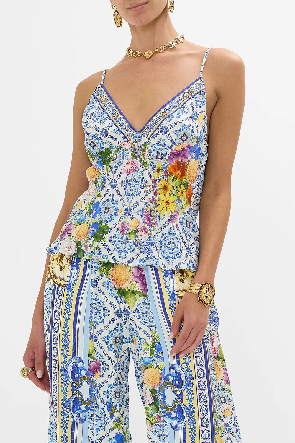 CAMILLA V Neck Cami - Wall to Wall Wonders - Magpie Style