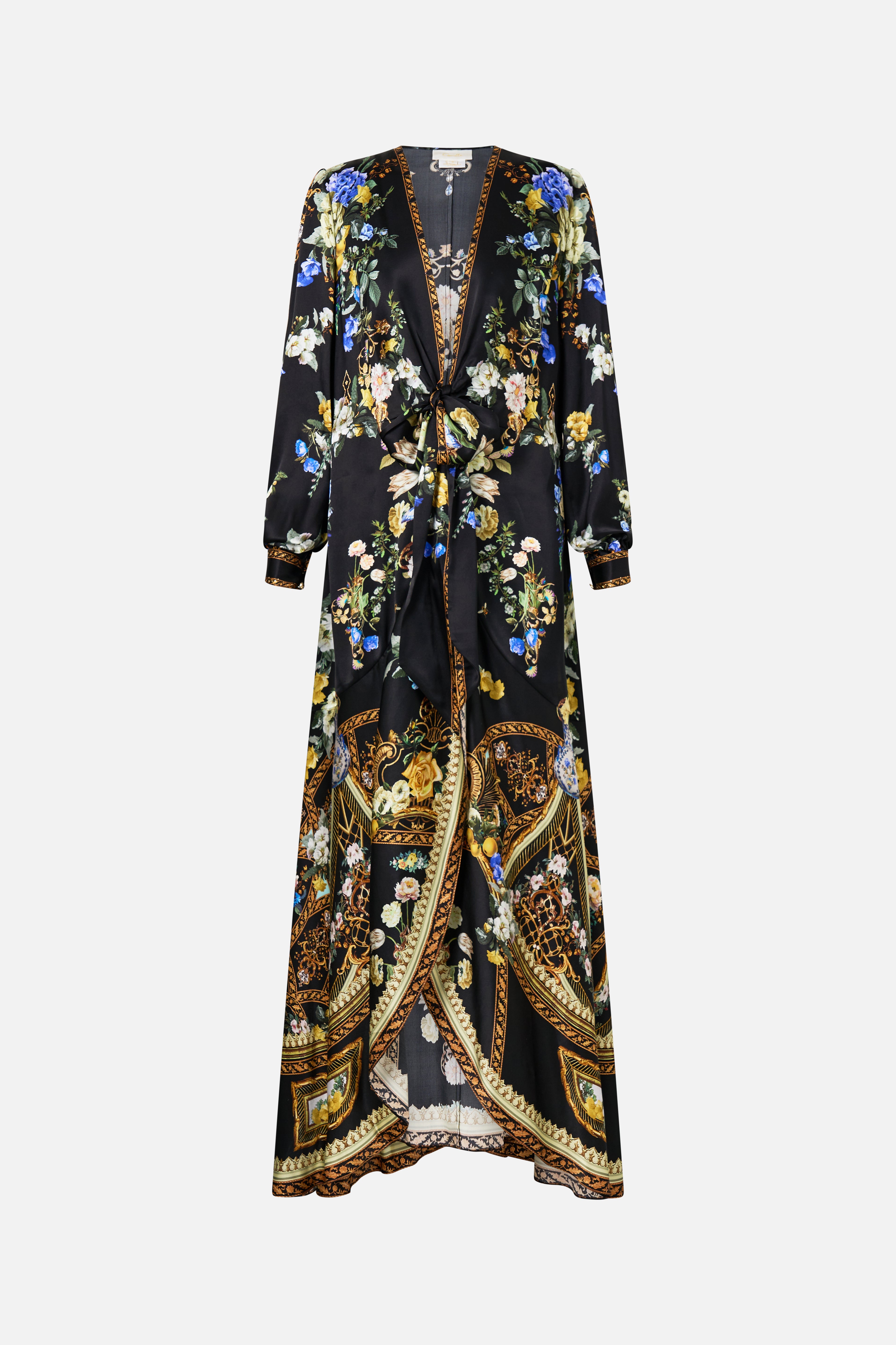 CAMILLA Tie Waist Long Sleeve Dress - Ottoman Elegance - Magpie Style