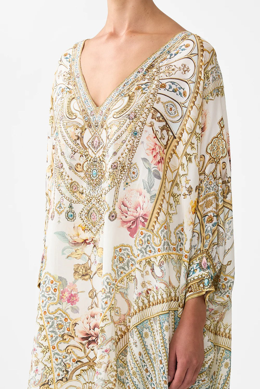 CAMILLA Short Kaftan with Cuff - Ottoman Dynasty - Magpie Style