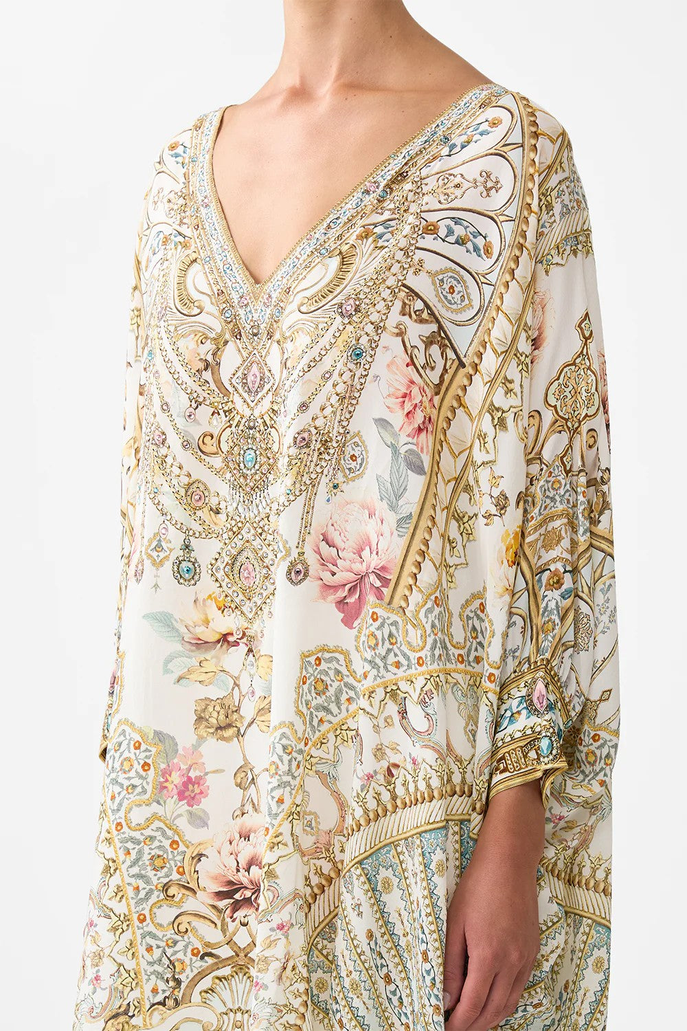 CAMILLA Short Kaftan with Cuff - Ottoman Dynasty - Magpie Style