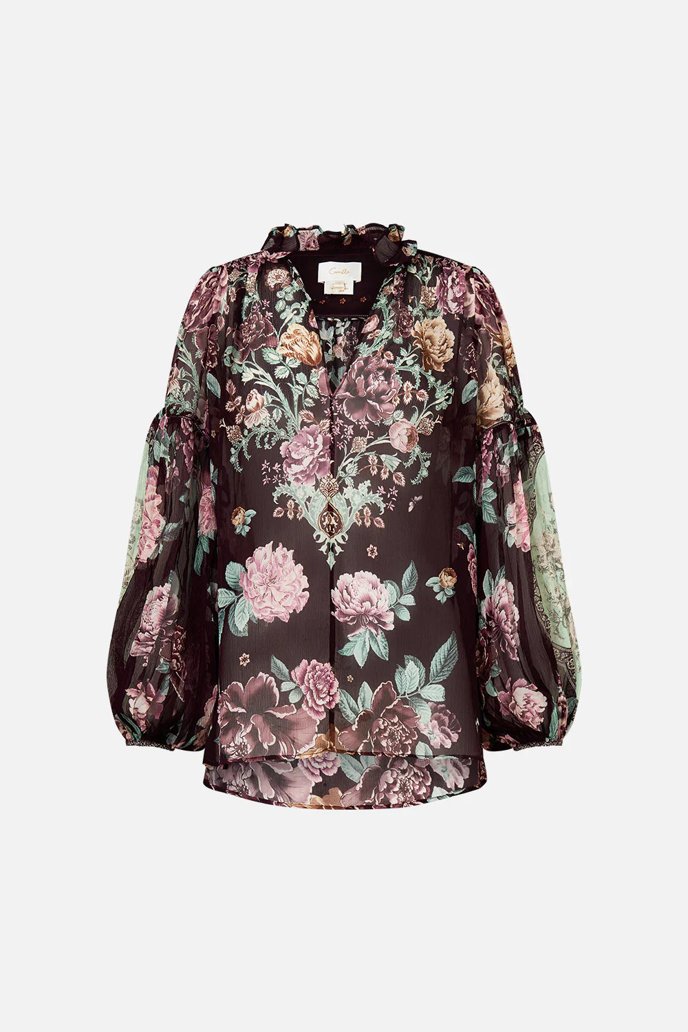 CAMILLA Frill Collared Blouse - If These Tiles Could Talk - Magpie Style