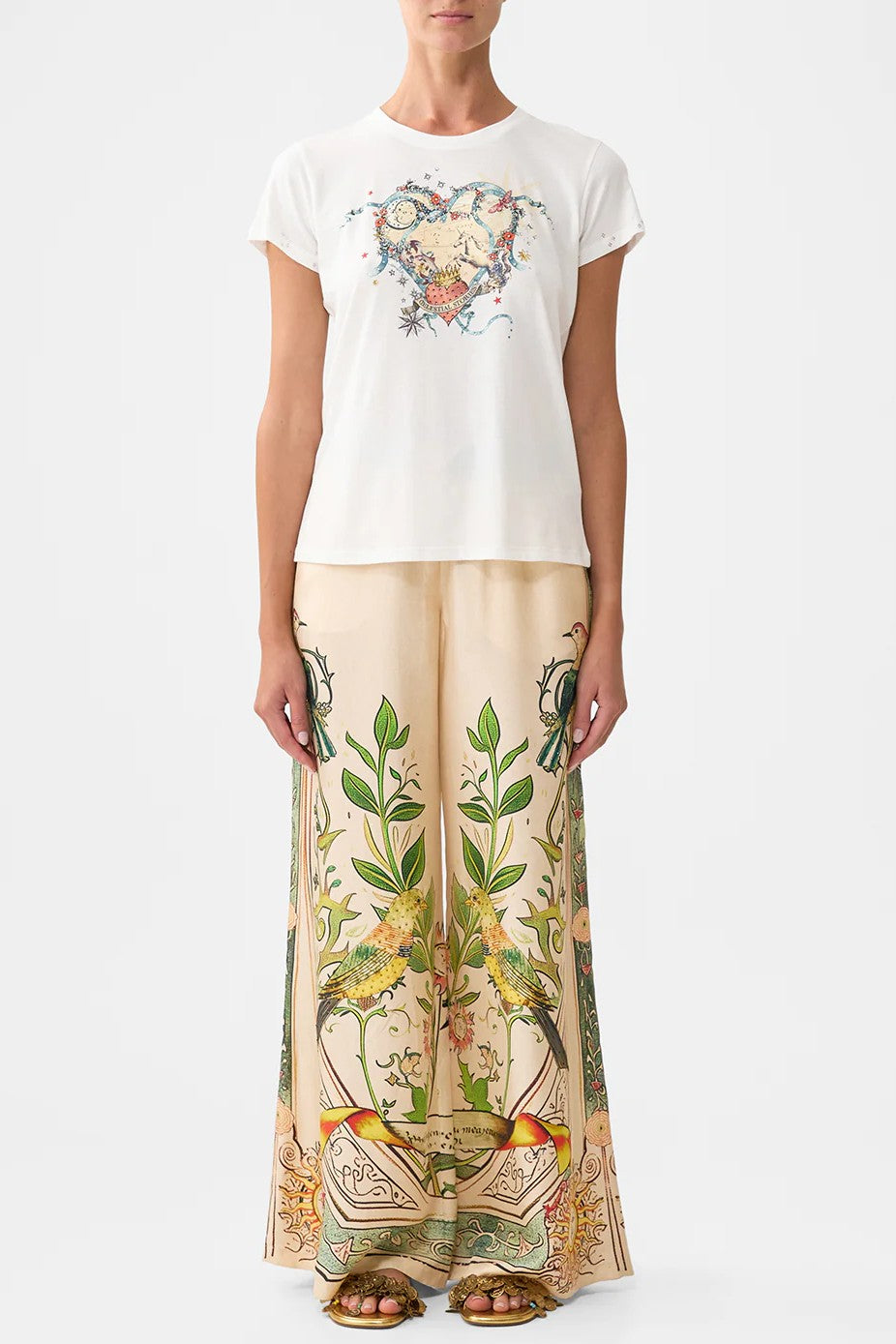 CAMILLA Slim Fit Round Neck T-Shirt - House of Horoscopes - Magpie Style