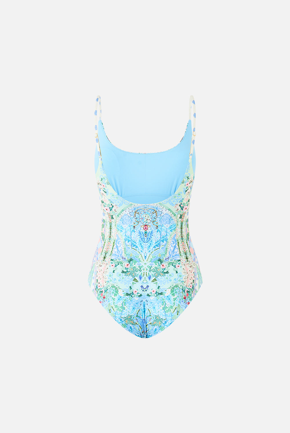 CAMILLA Scoop Neck One Piece with Scoop Back - Midsummer Mosaics - Magpie Style