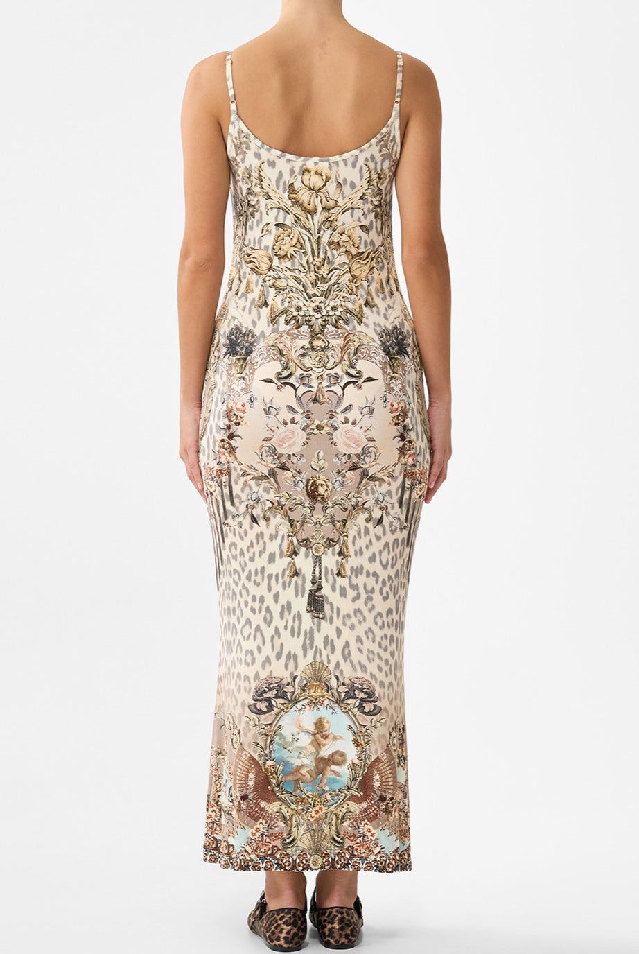 CAMILLA Jersey Strappy Dress - Aranjuez Animalia - Magpie Style