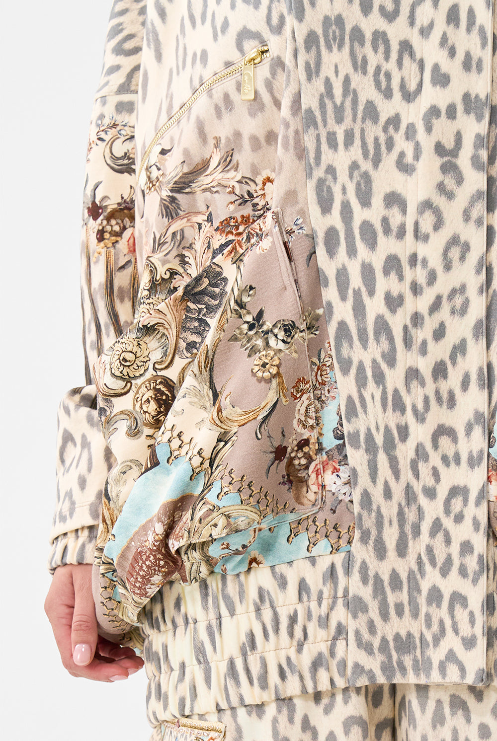 CAMILLA Oversized Jersey Parker Jacket - Aranjuez Animalia - Magpie Style