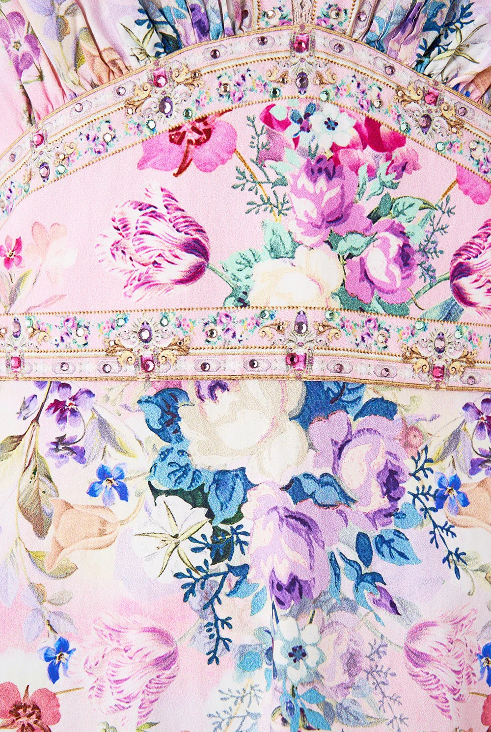 CAMILLA Two Tiered Gathered Ruffle Dress - Palatial Pastels - Magpie Style