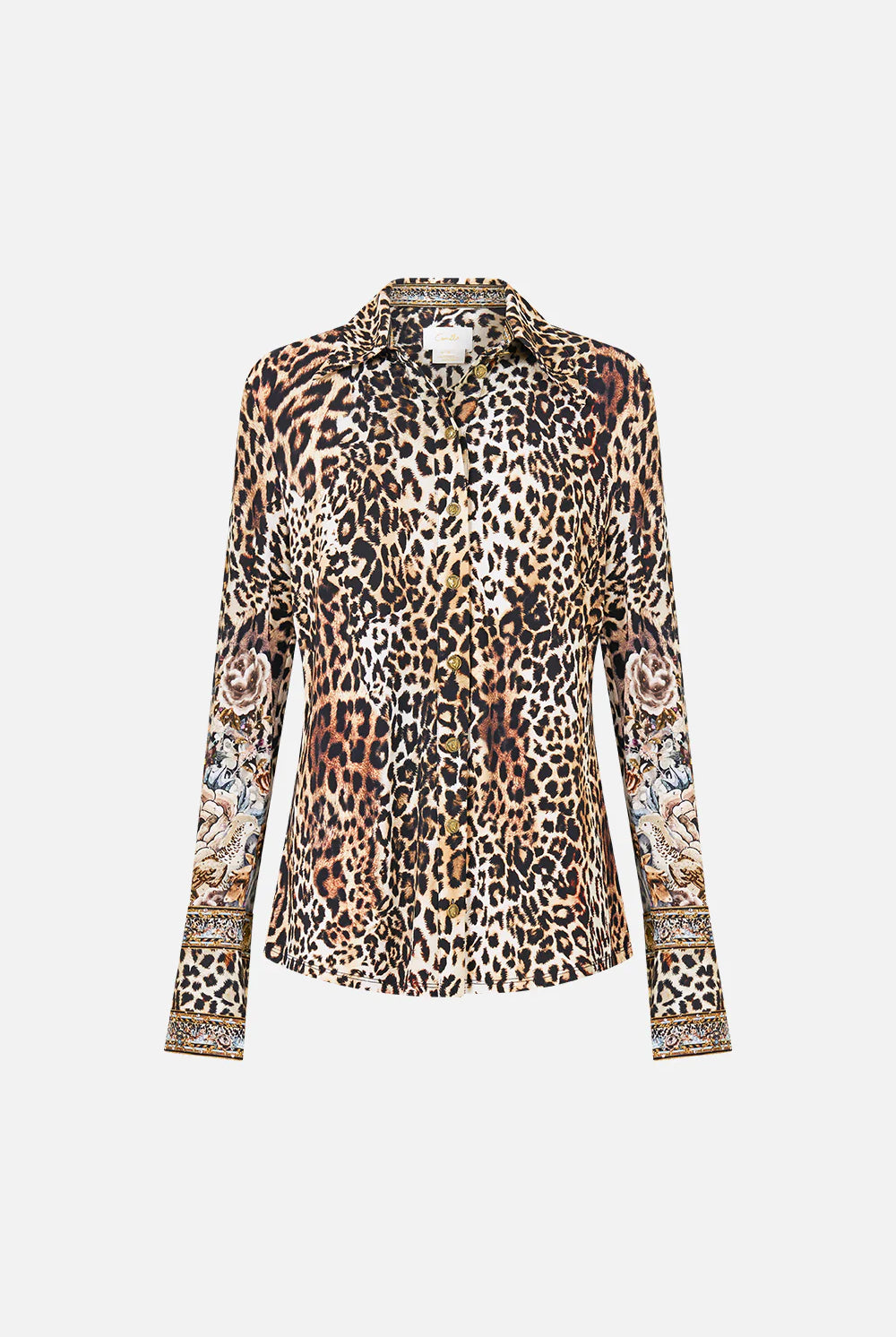 CAMILLA Fitted Jersey Shirt - Fiesta, Siesta, Repeat - Magpie Style