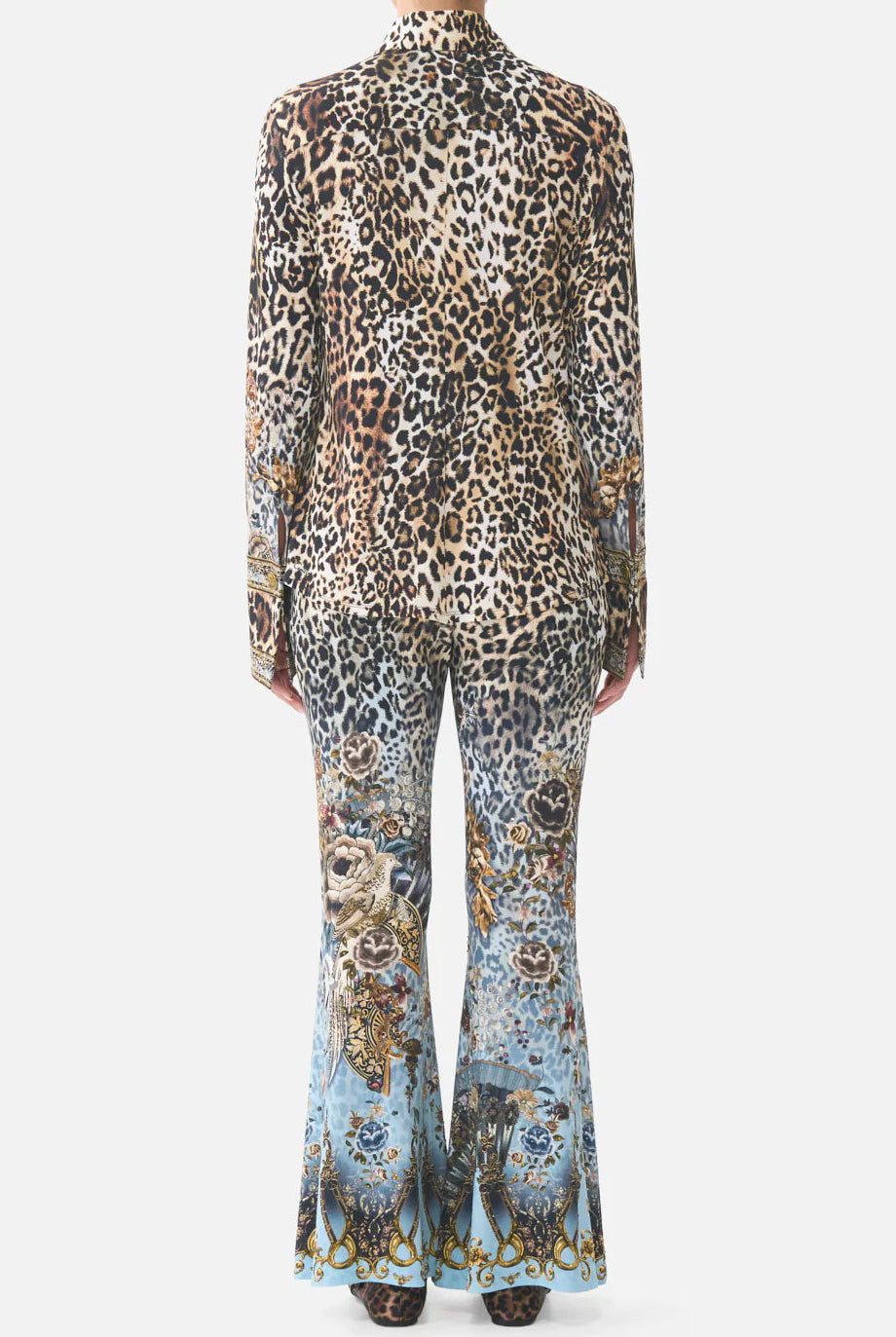 CAMILLA Fitted Jersey Shirt - Fiesta, Siesta, Repeat - Magpie Style