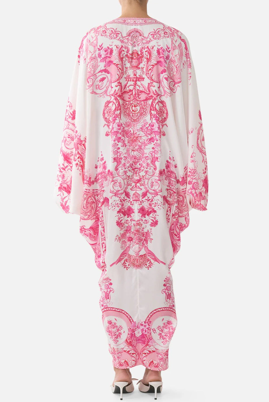 CAMILLA T Shape Long Kaftan - Livin La Vida Rosa - Magpie Style