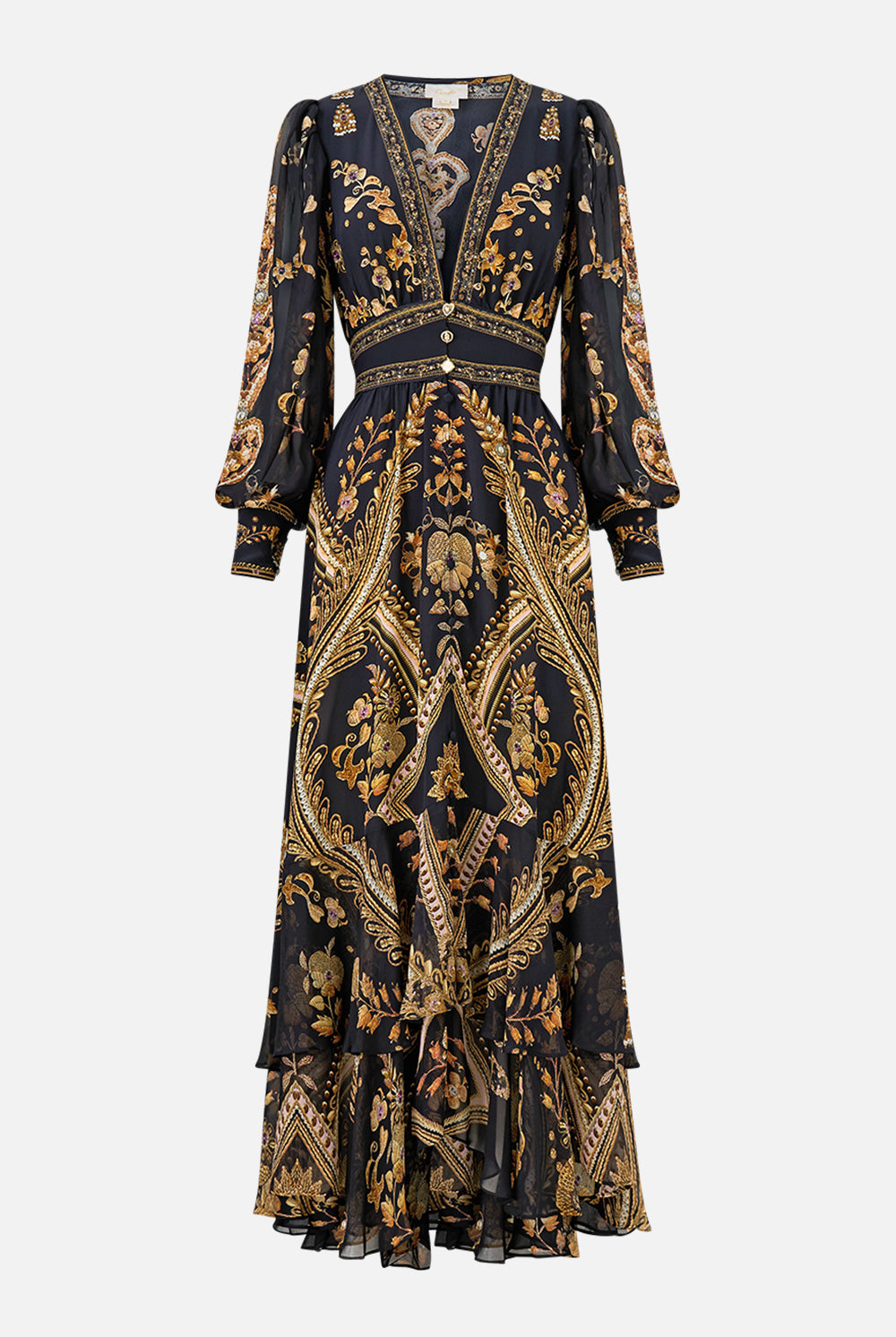 CAMILLA Long Button Front Dress - Taurus Rising - Magpie Style