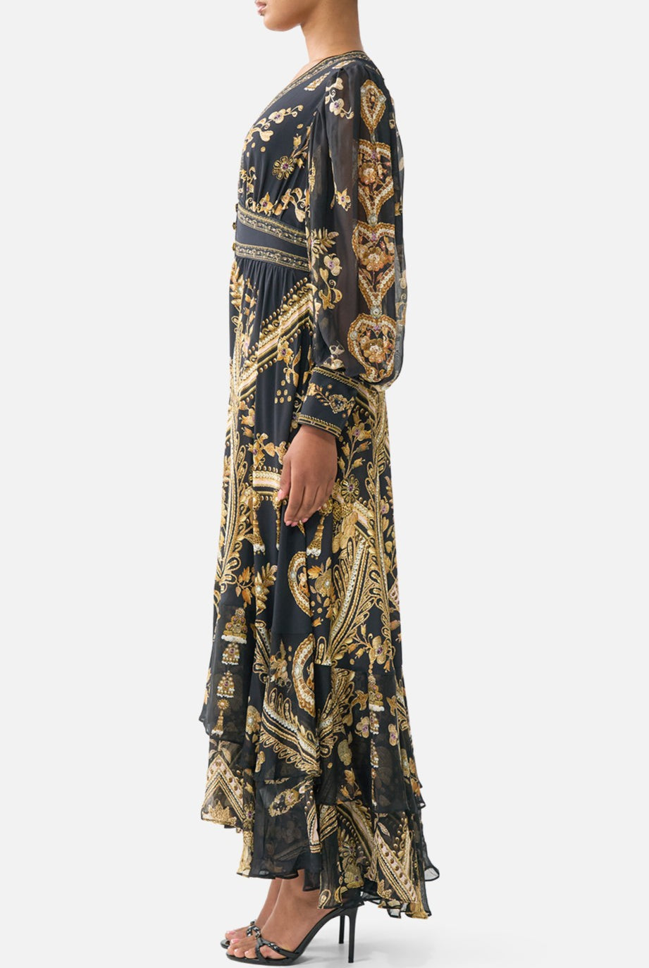 CAMILLA Long Button Front Dress - Taurus Rising - Magpie Style