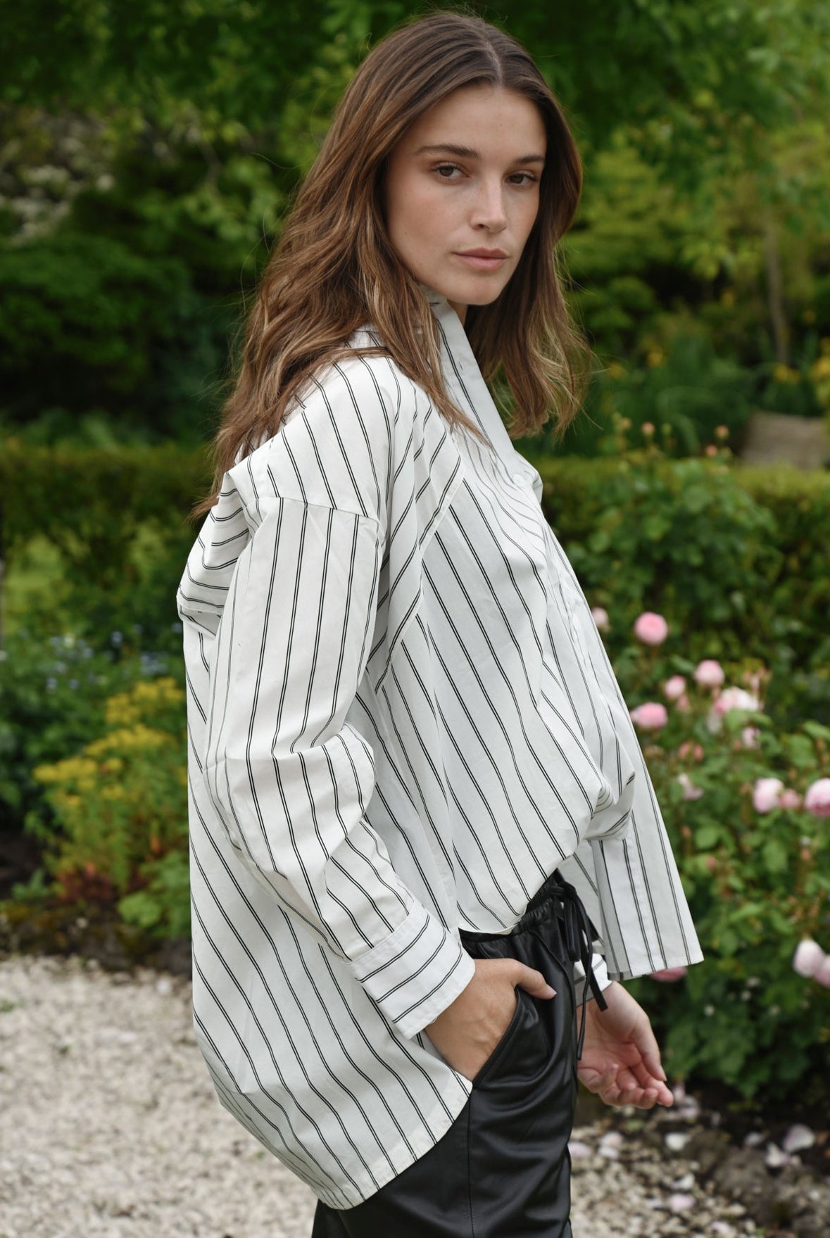 COOPER Yoke Of Luck Shirt - White Stripe - Magpie Style
