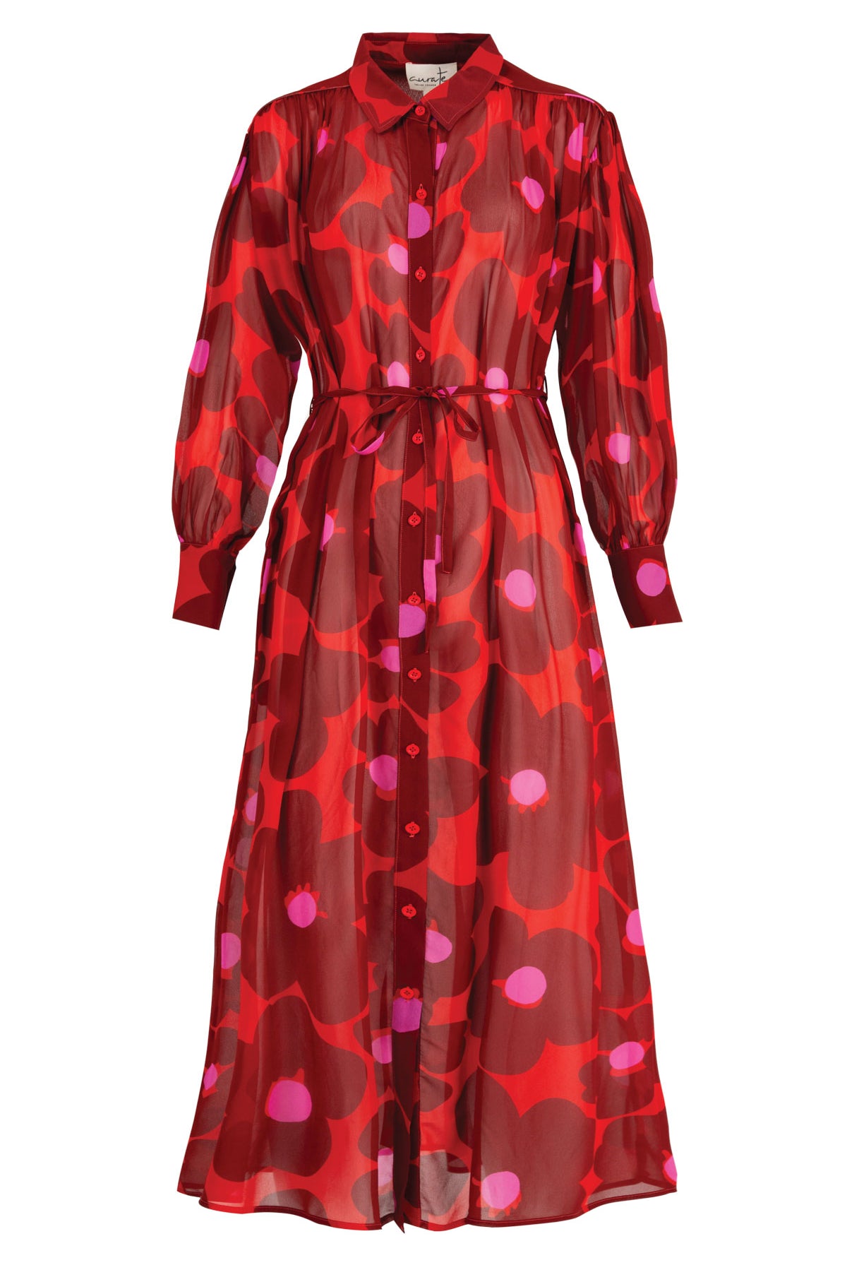 CURATE Night By Night Dress - Pink/Red - Magpie Style