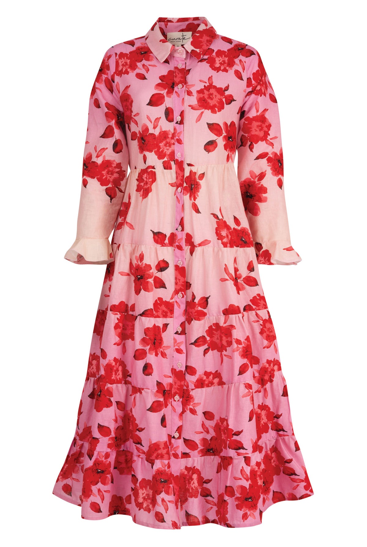 CURATE In The Long Dress - Pink/Red - Magpie Style