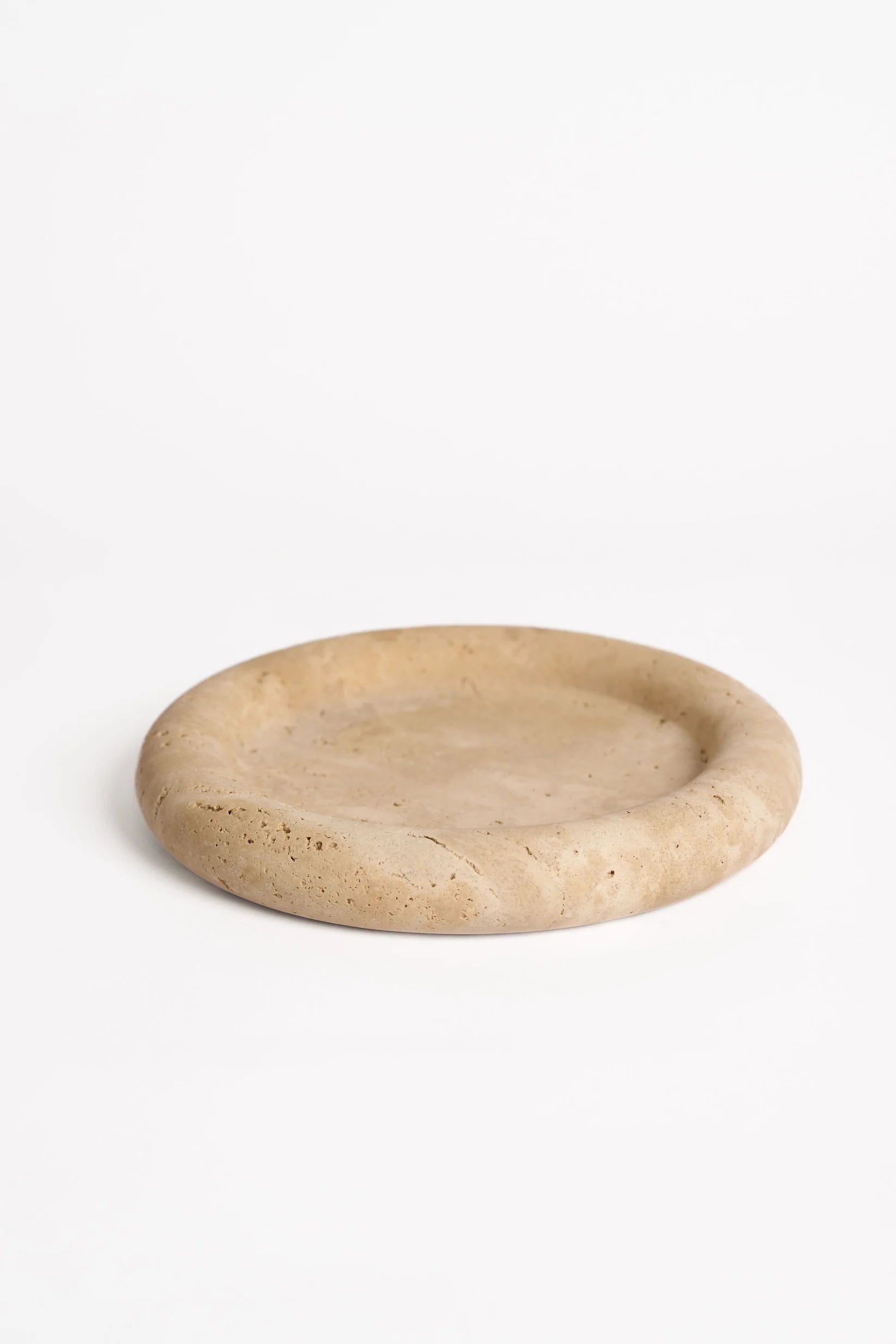 Bay Round Tray - Light Travertine - Magpie Style