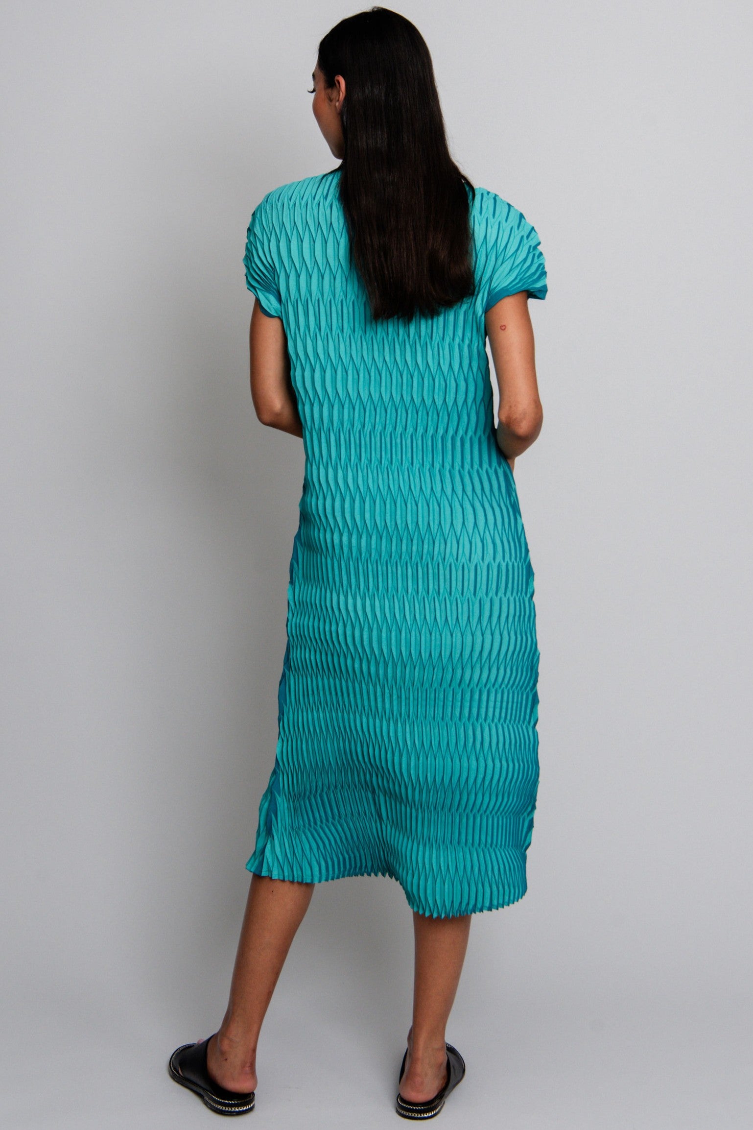 ALQUEMA Lantern Dress - Aqua Teal - Magpie Style