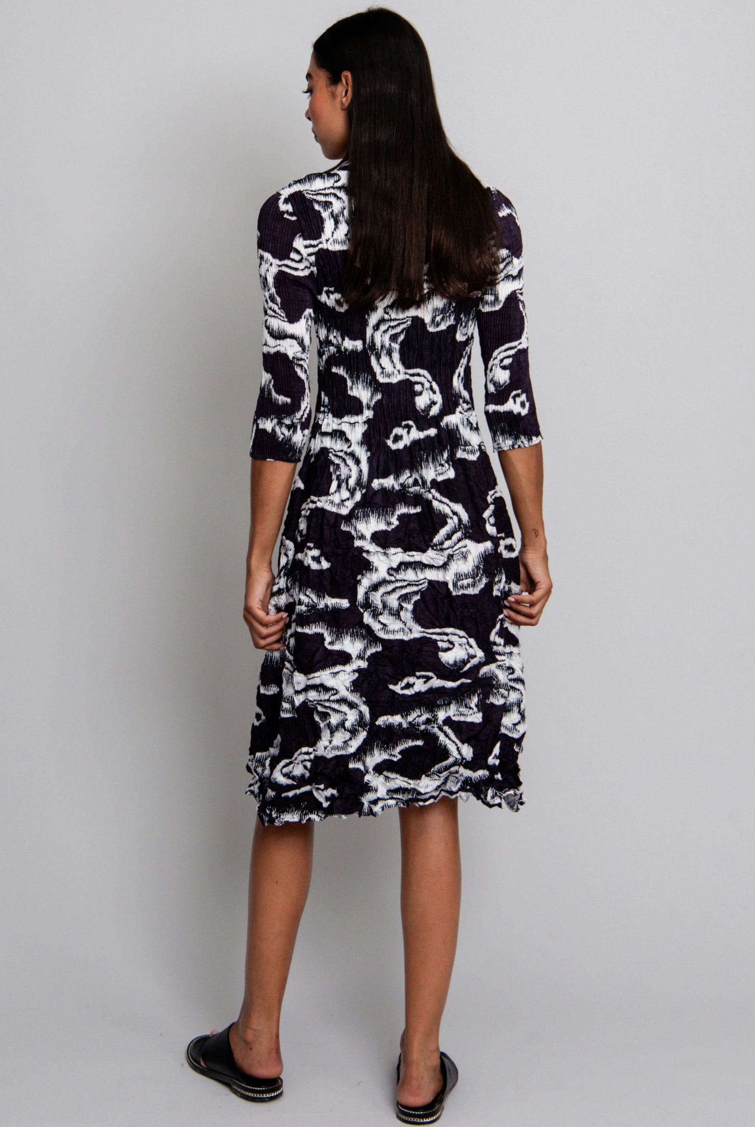 ALQUEMA Nehru Coat Dress - Storm - Magpie Style