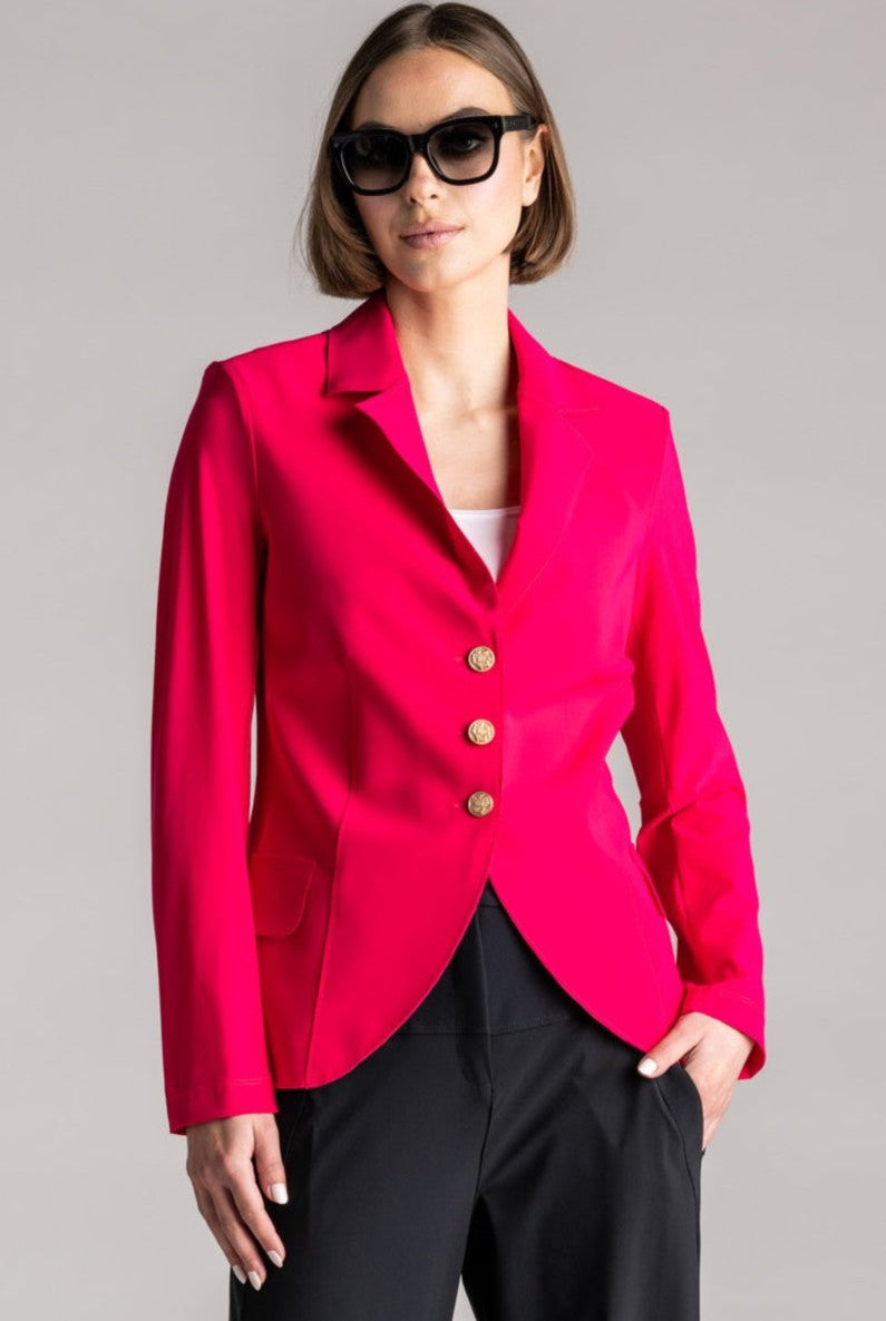 PAULA RYAN Classic Waisted Jacket - Electric Pink - Paula Ryan