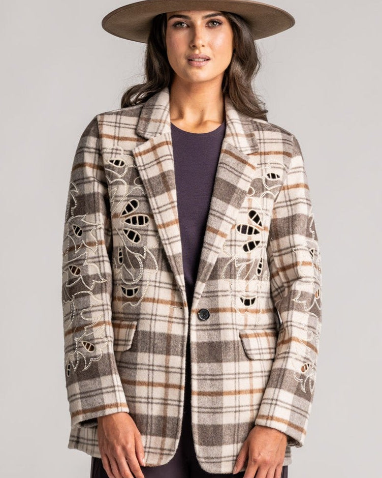 ME369 Kinsley Wool Jacket - Beige - Magpie Style
