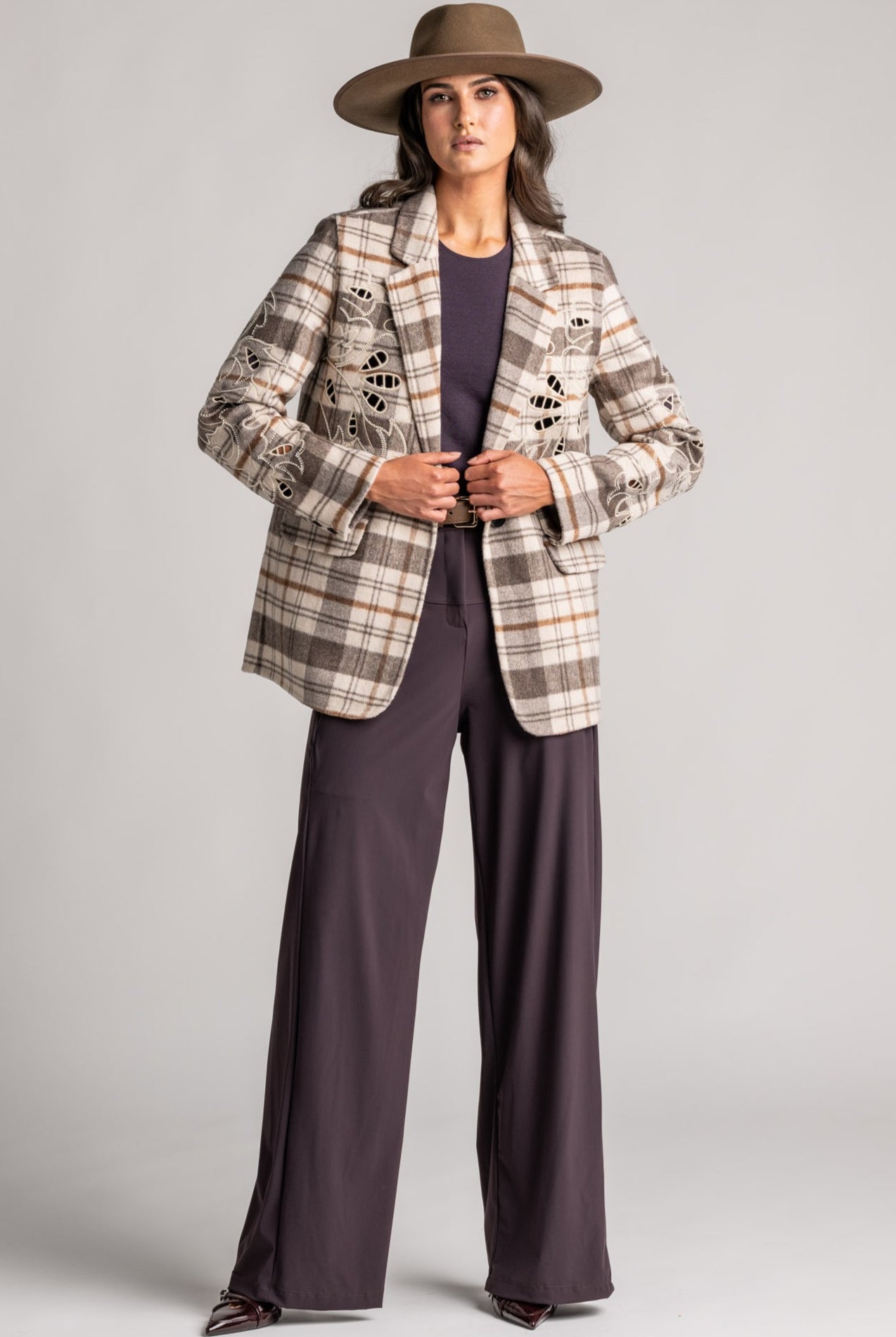 ME369 Kinsley Wool Jacket - Beige - Magpie Style