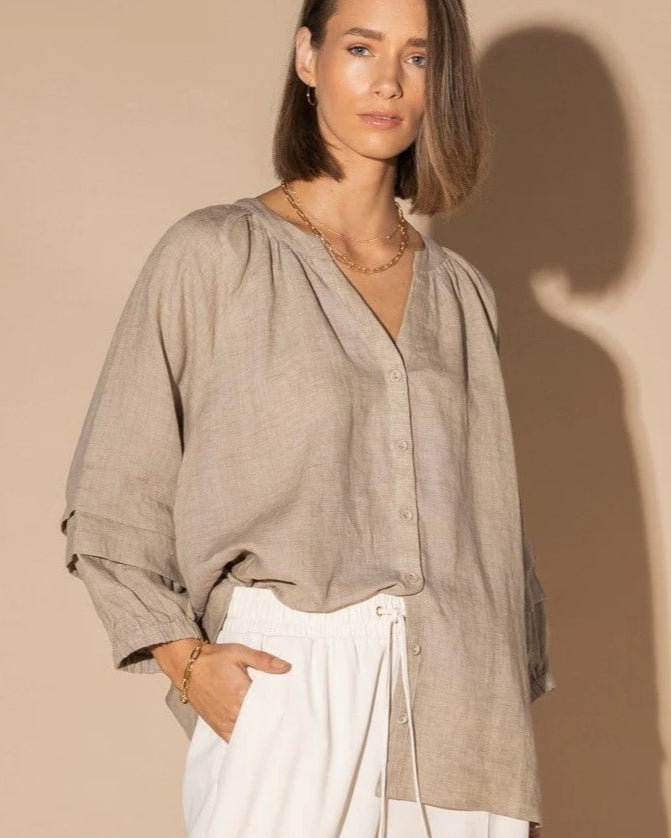 LOUGHLIN Frond Blouse - Natural - Magpie Style