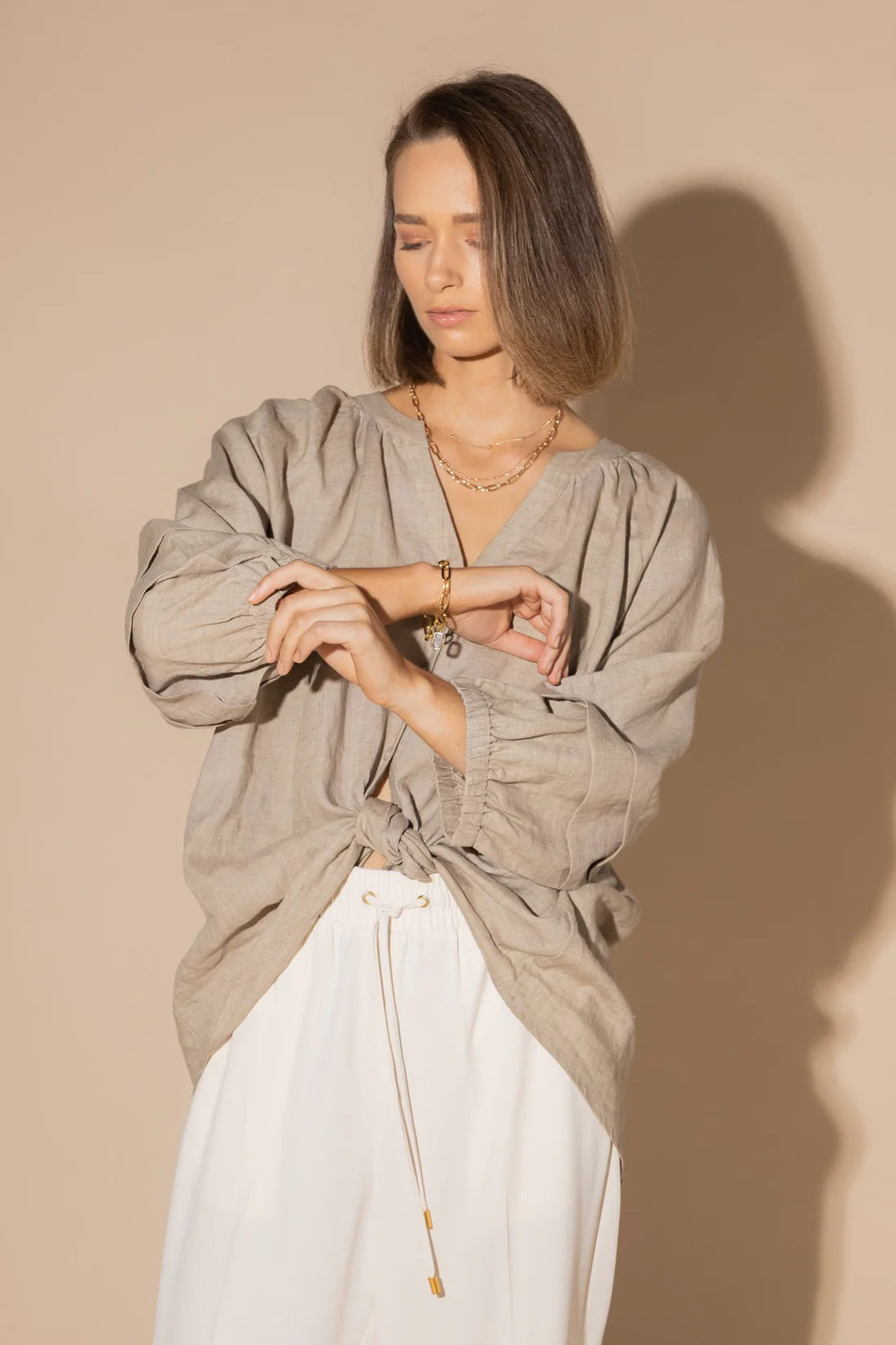 LOUGHLIN Frond Blouse - Natural - Magpie Style