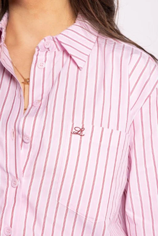 LOUGHLIN The Shirt - Pink Stripe - Magpie Style
