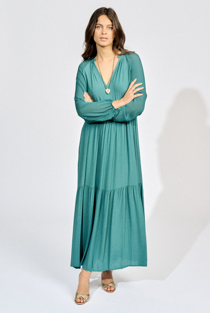 LAUREN VIDAL - Woven Dress, Paon - Magpie Style