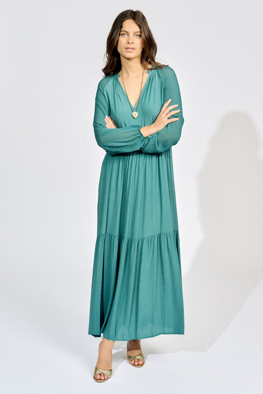 LAUREN VIDAL - Woven Dress, Paon - Magpie Style