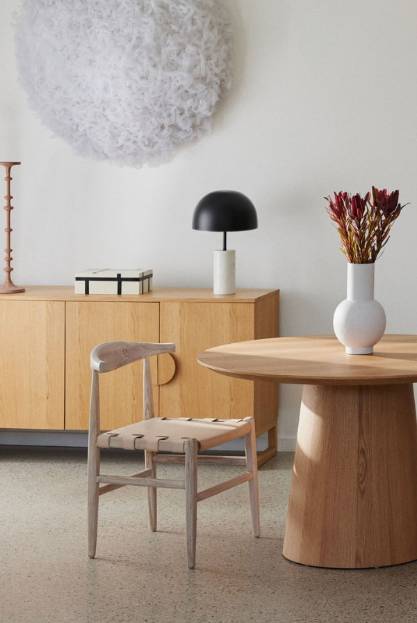 Ecru Laurent Leather Chair - Magpie Style