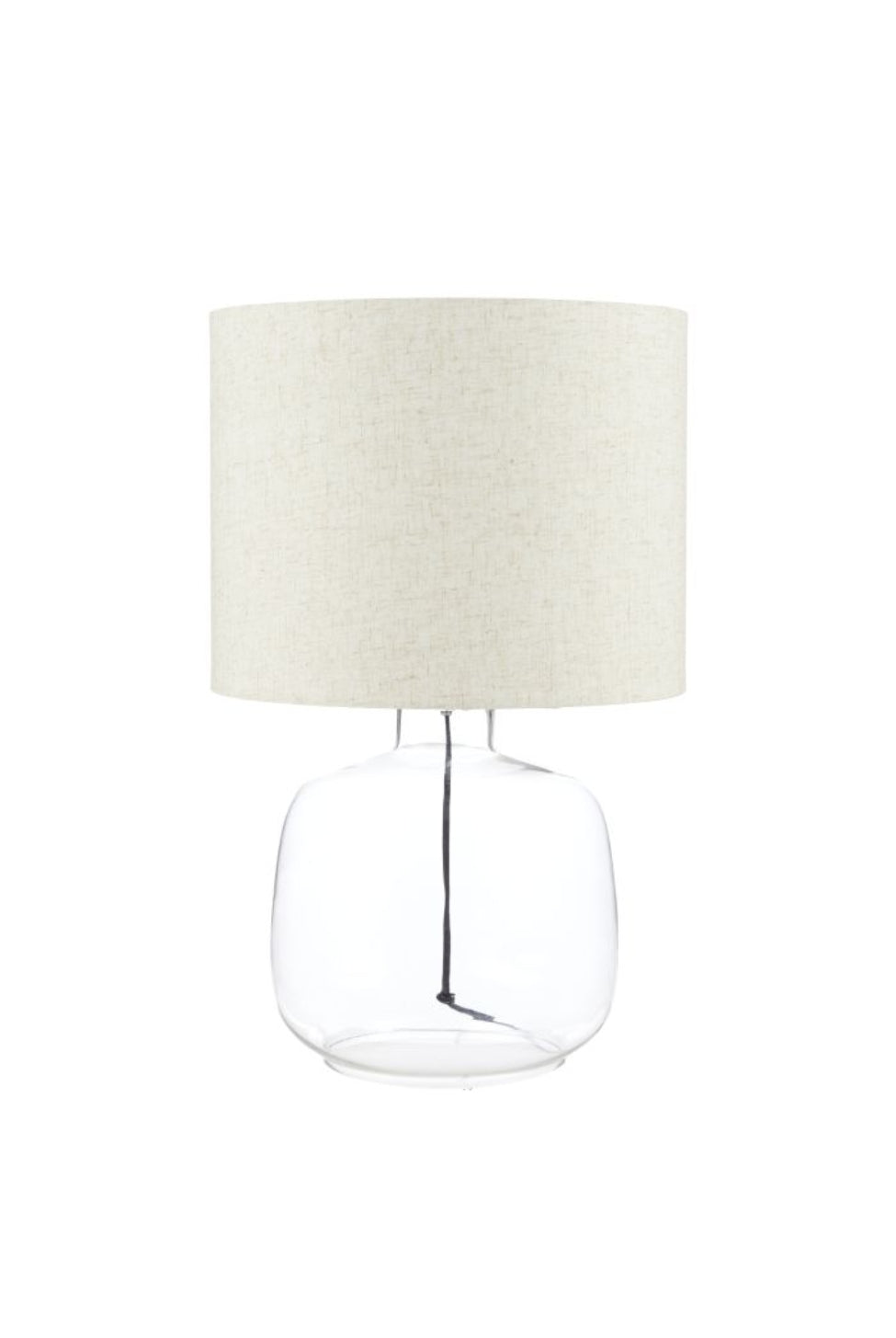 Lumiere Glass & Linen Lamp - Magpie Style