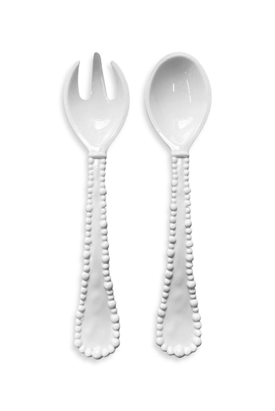 Funky Pearl Melamine Salad Servers - Magpie Style