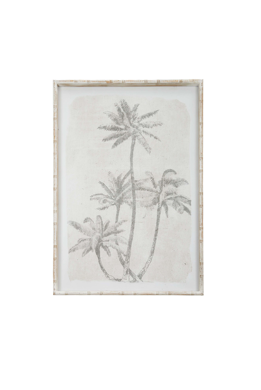 Vintage Cluster of Palms Frame Glass Print - Magpie Style