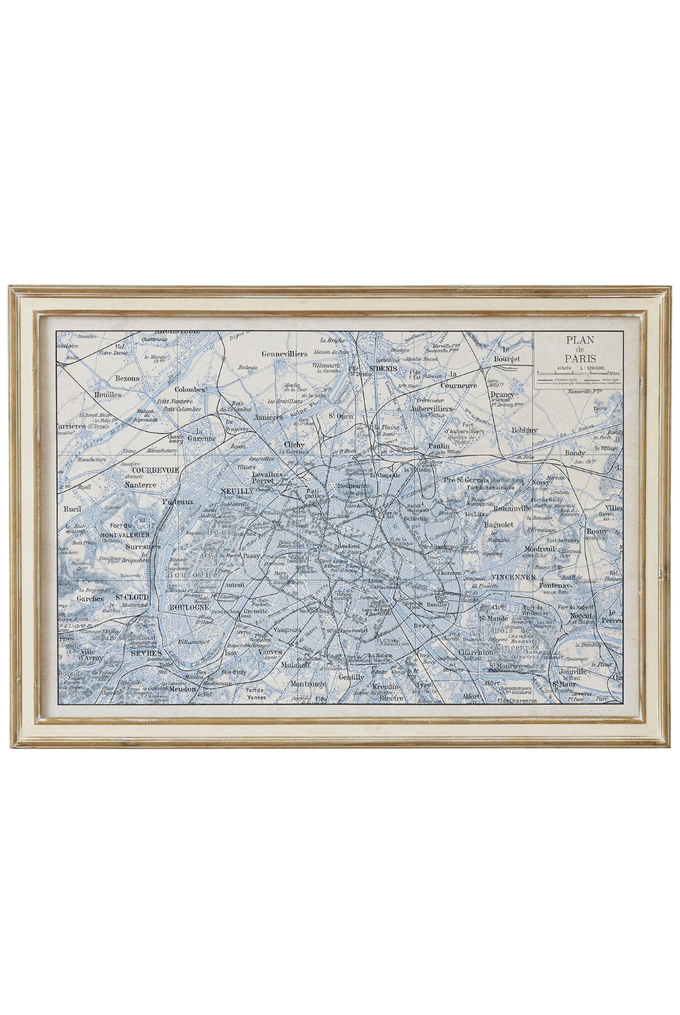 Paris Bleu Cartography Wall Art - Magpie Style