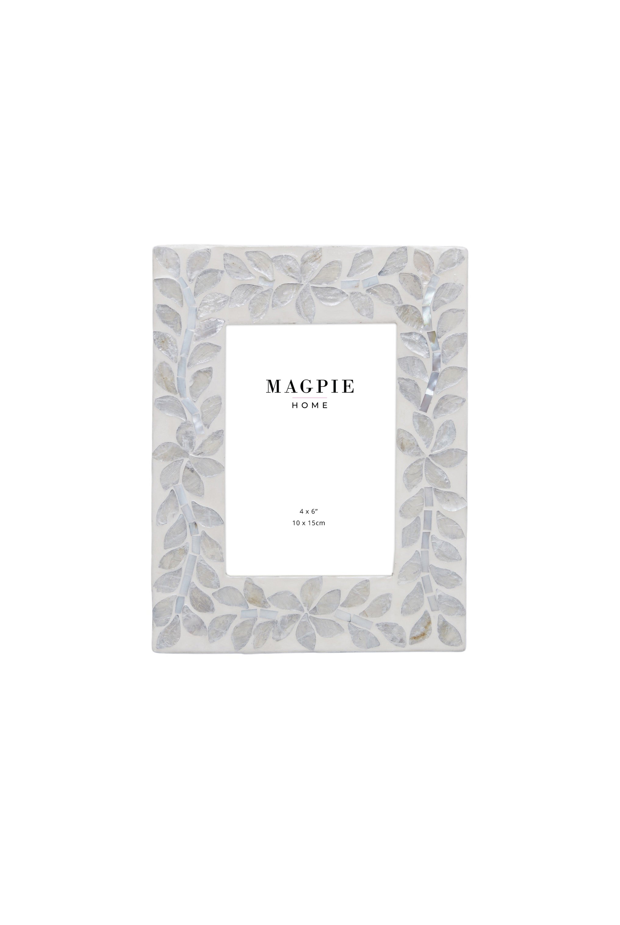 Catalina Capiz Shell Inlay Frame 4x6 - Magpie Style