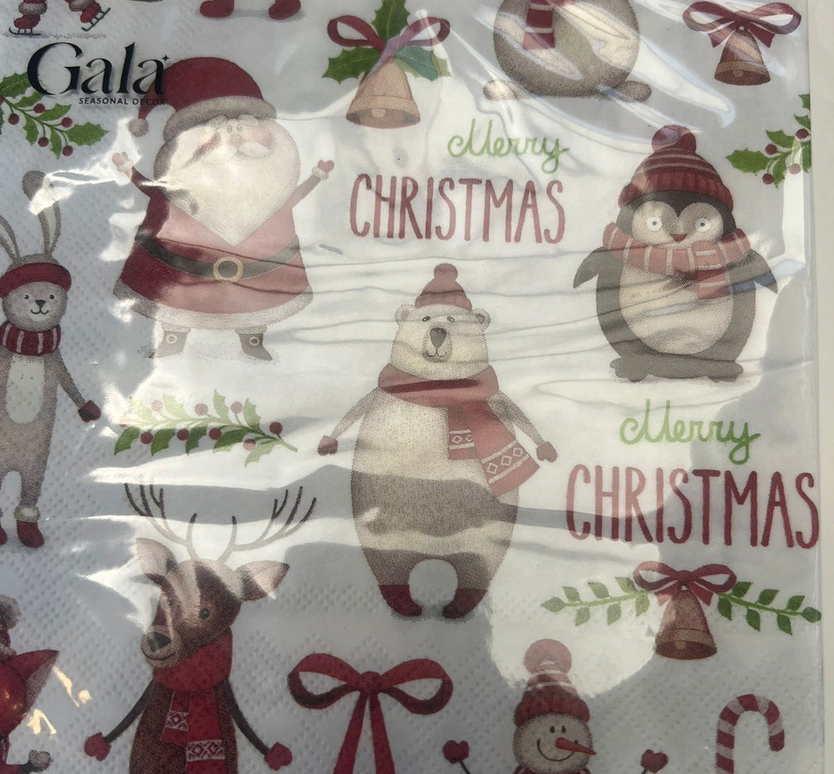 Christmas Crew Napkins - White/Red - Magpie Style