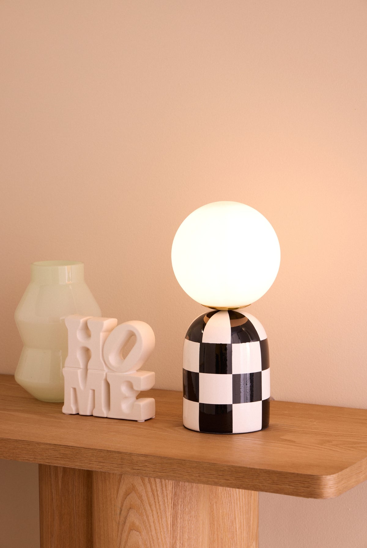 Checkered Table Lamp - Magpie Style
